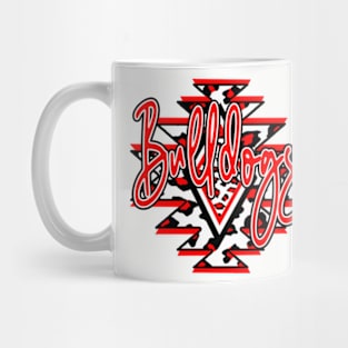 Red bulldog Aztec Mug